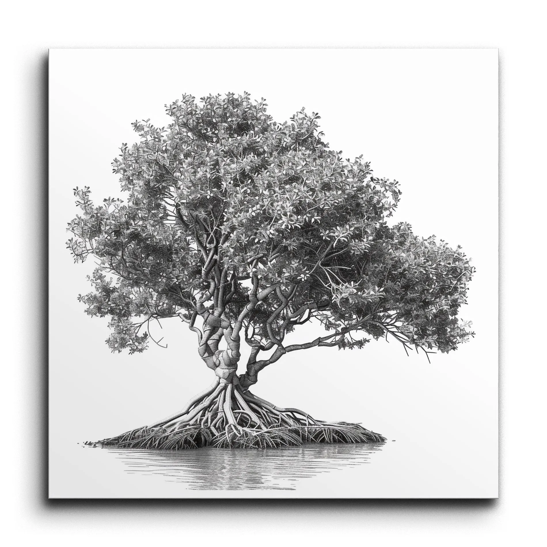 Majestic Tree in Monochrome: Timeless Elegance