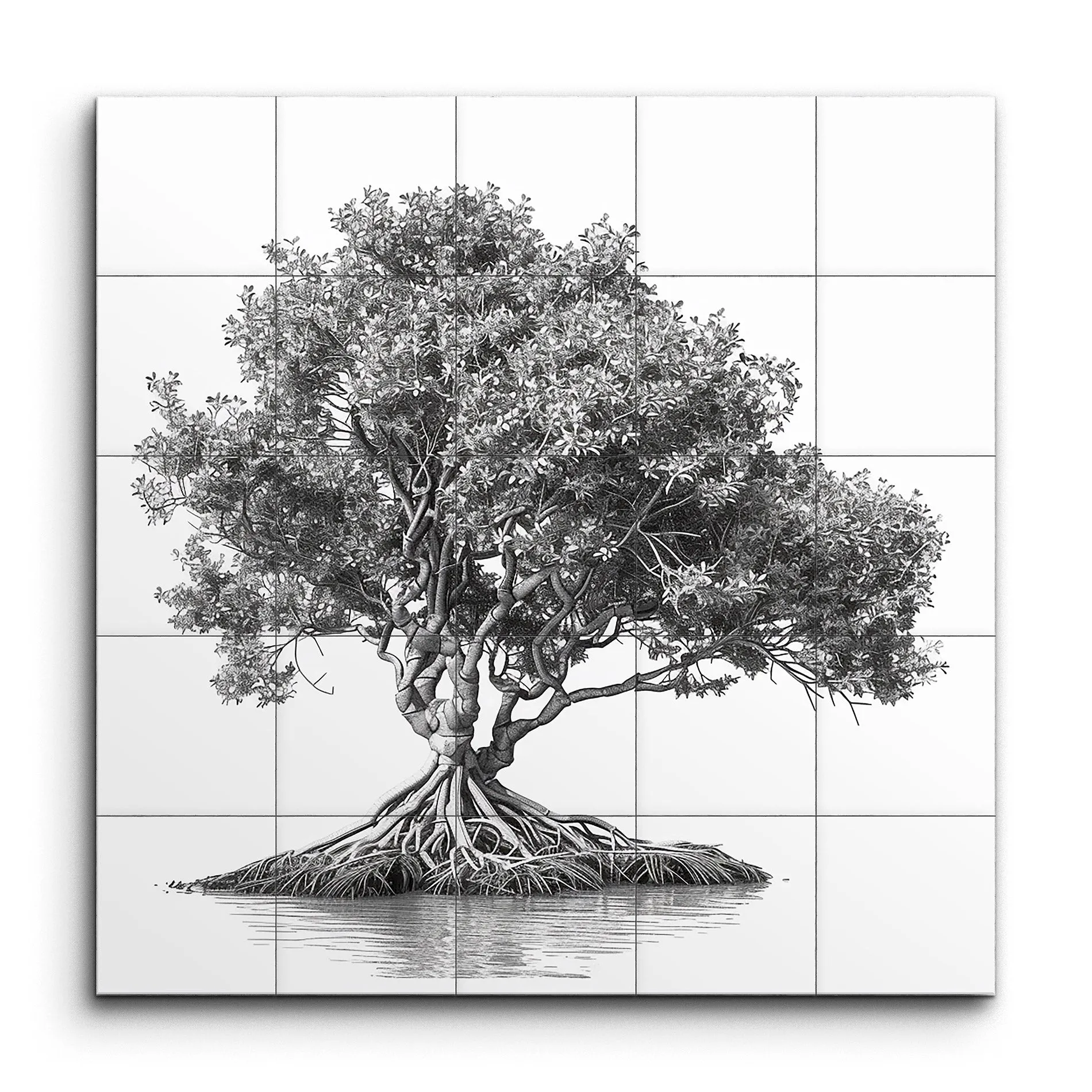 Majestic Tree in Monochrome: Timeless Elegance