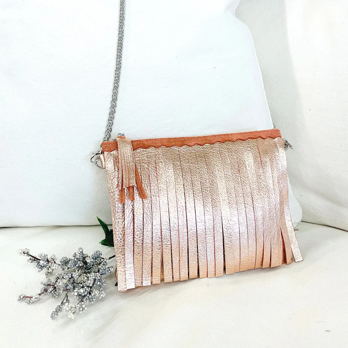 Maya Fringe Rose Gold