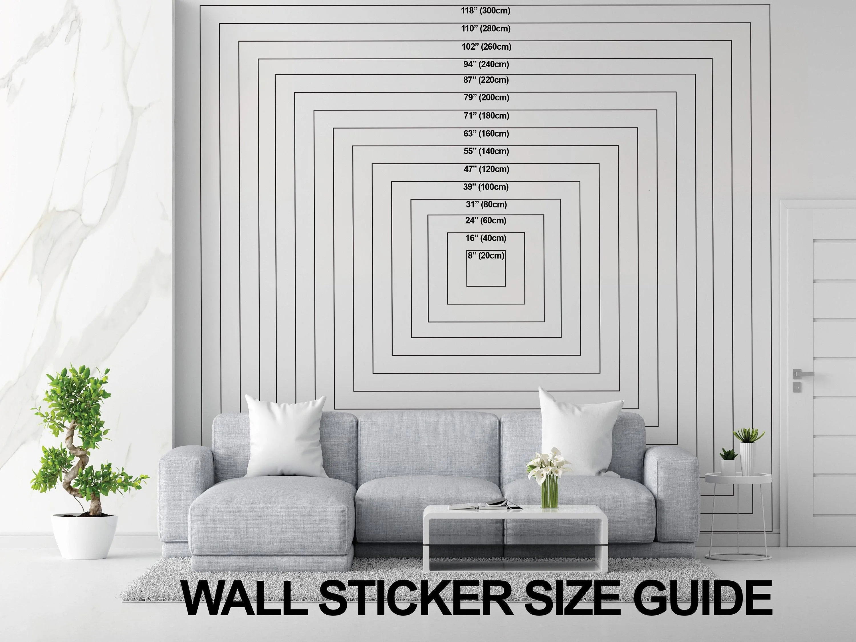 Monochrome Giraffe Wall Sticker with Glasses | Minimalist Black and White Animal Decals | Modern Living Room Decor | Chic Giraffe Wall Art
