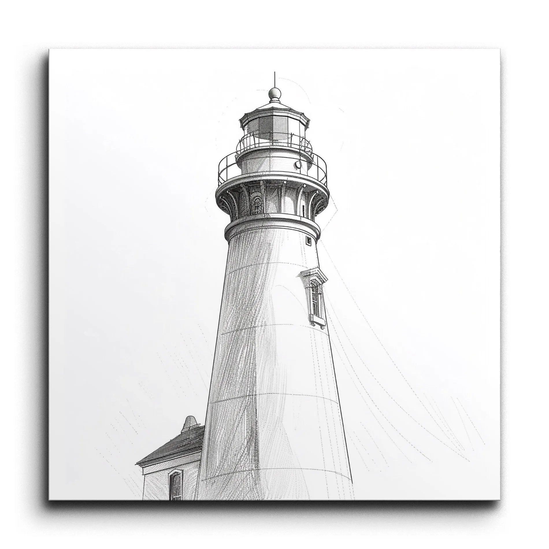 Monochrome Lighthouse Elegance