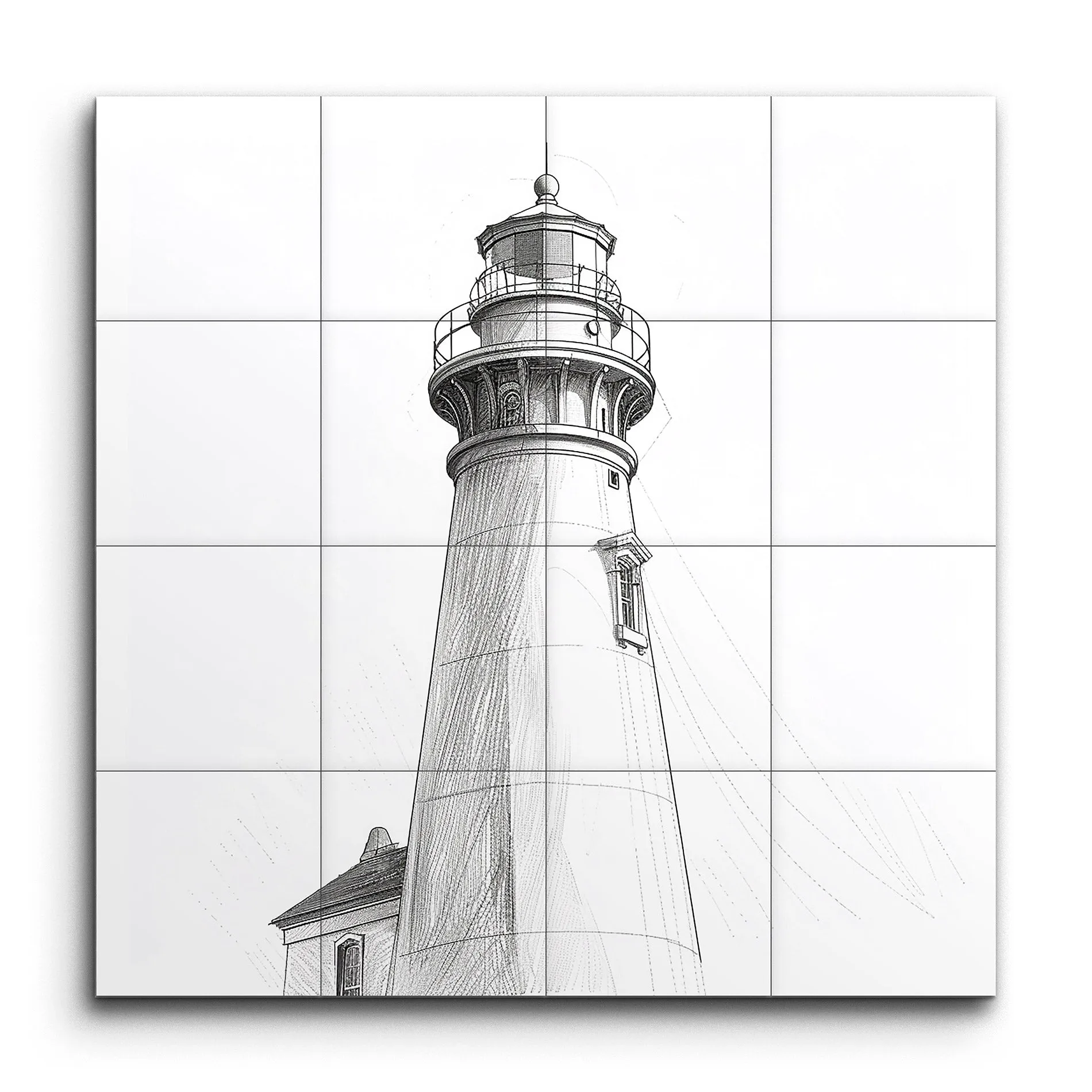 Monochrome Lighthouse Elegance