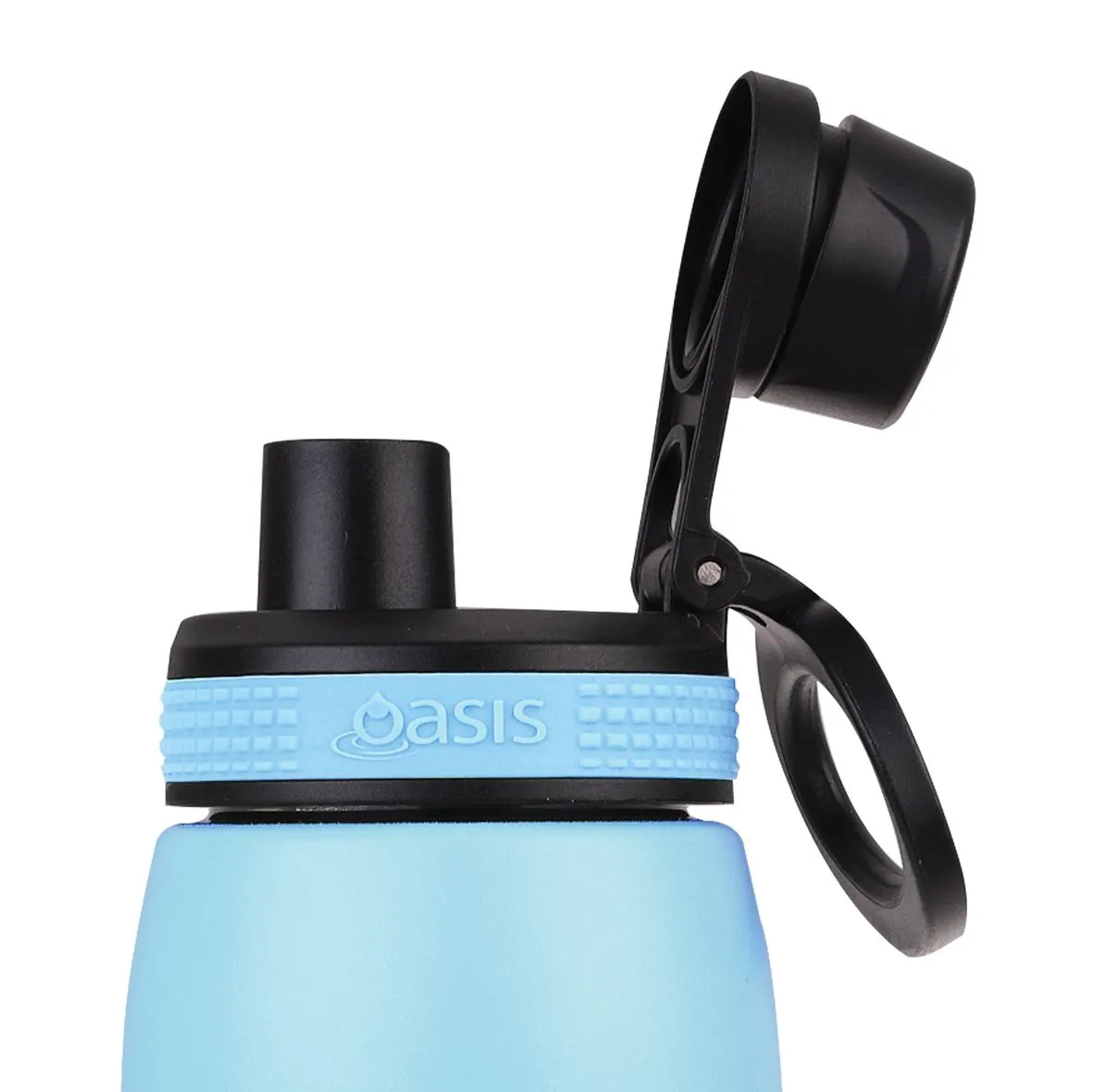 Oasis Stainless Steel Double Wall Insulated Sports Bottle Screw Cap 780ml - Island Blue