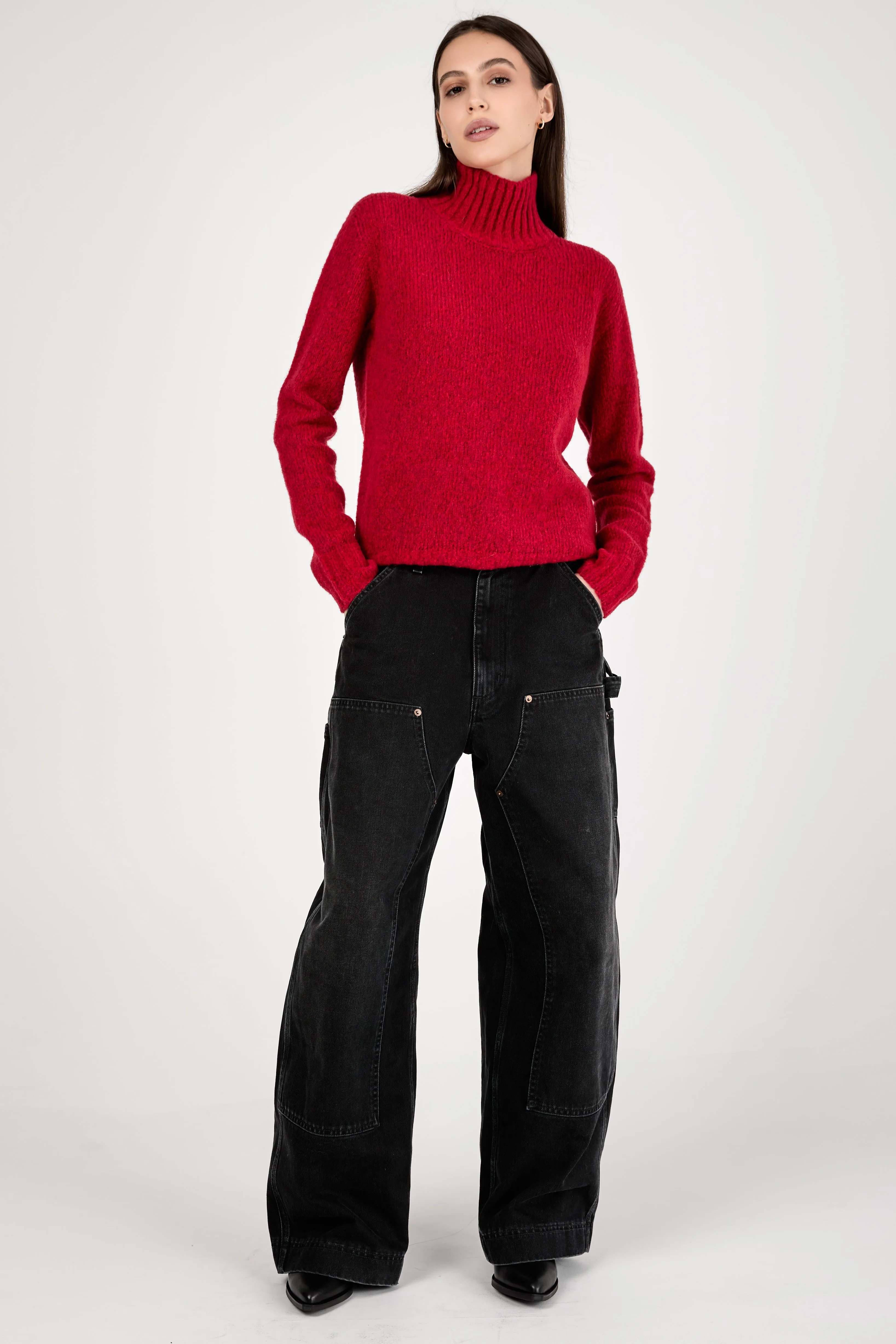 Oversized Jean in Work Black