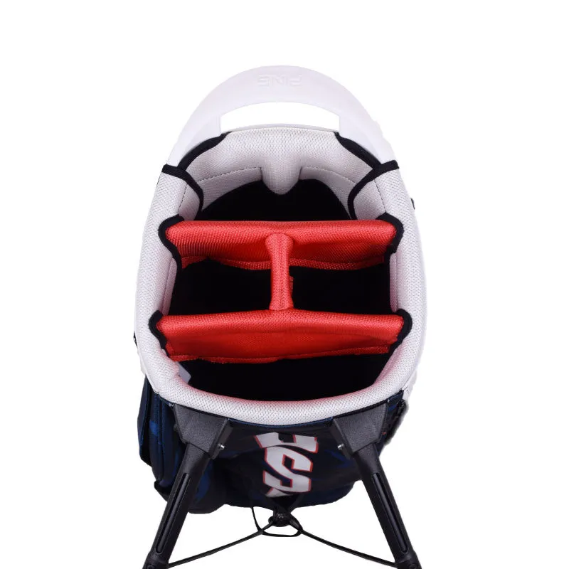 PING Hoofer Lite 2022 Stand Bag (Navy/White/Red)