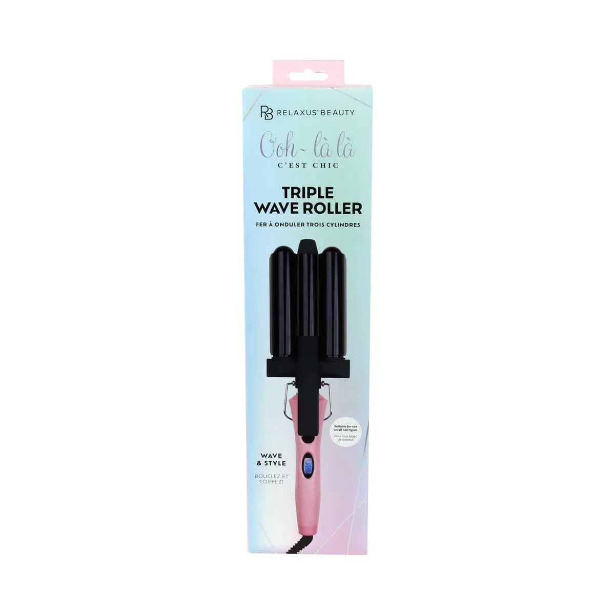 Pink Blush Triple Wave Roller
