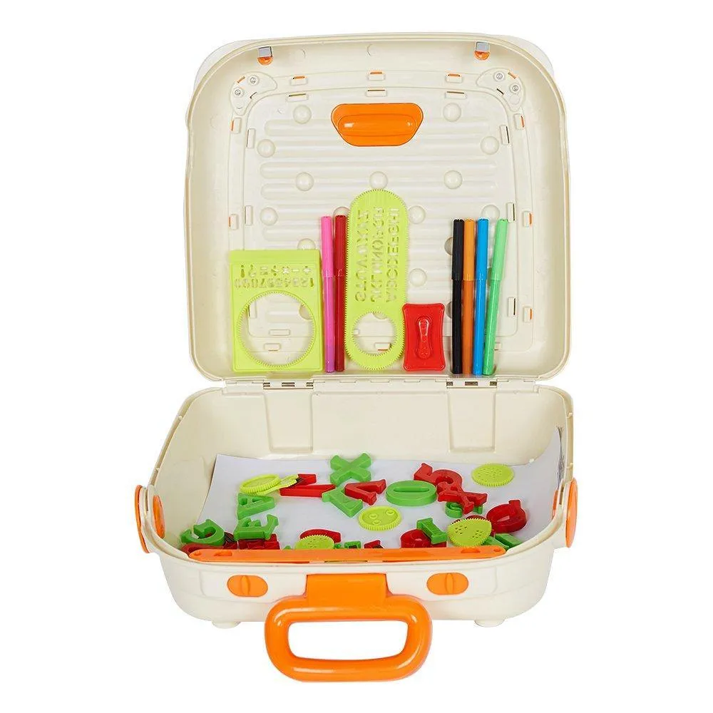 Portable Travel Suitcase Painting Toy for Kids