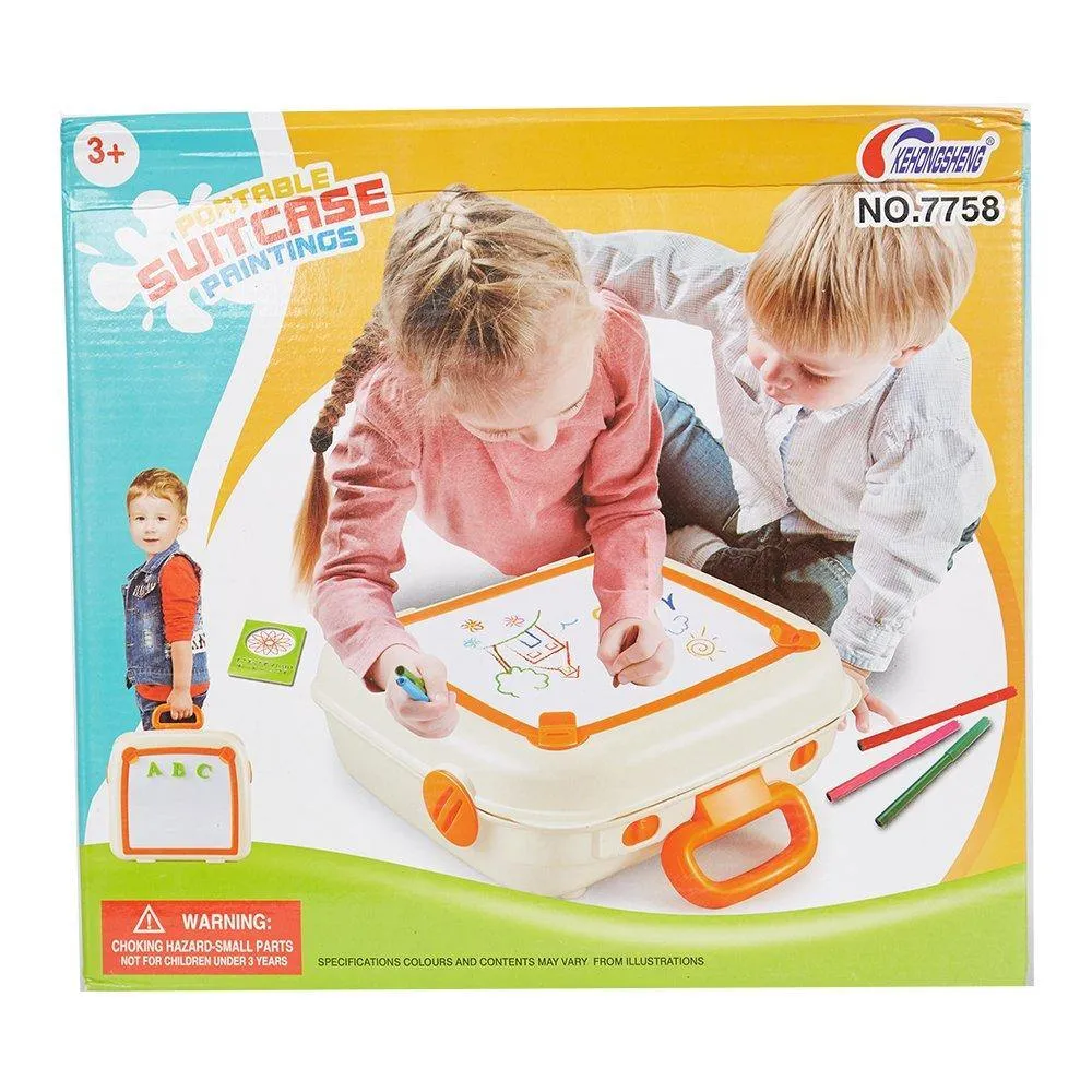 Portable Travel Suitcase Painting Toy for Kids