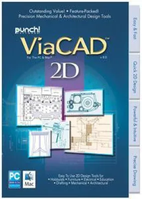 PUNCH! VIACAD 2D PC & MAC V8 DSA (WIN XP,VISTA,WIN 7)