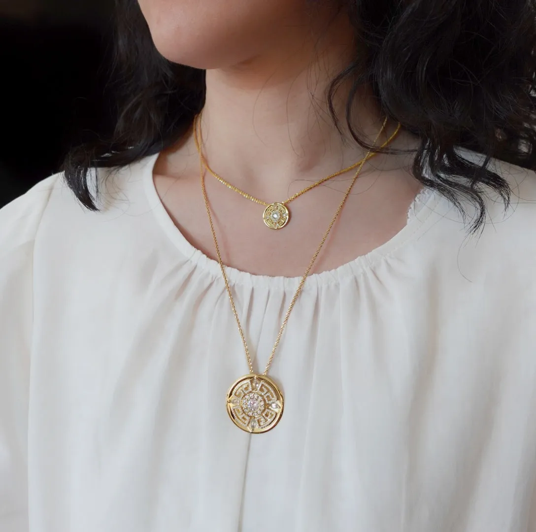 Revive Your Inner Kingdom Large Pendant Necklace Gold