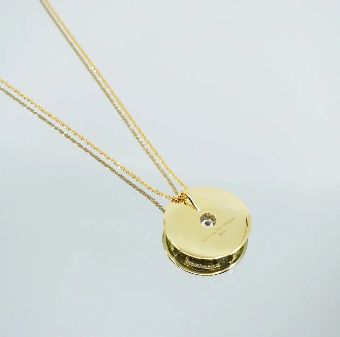Revive Your Inner Kingdom Large Pendant Necklace Gold