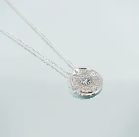 Revive Your Inner Kingdom Large Pendant Necklace Silver
