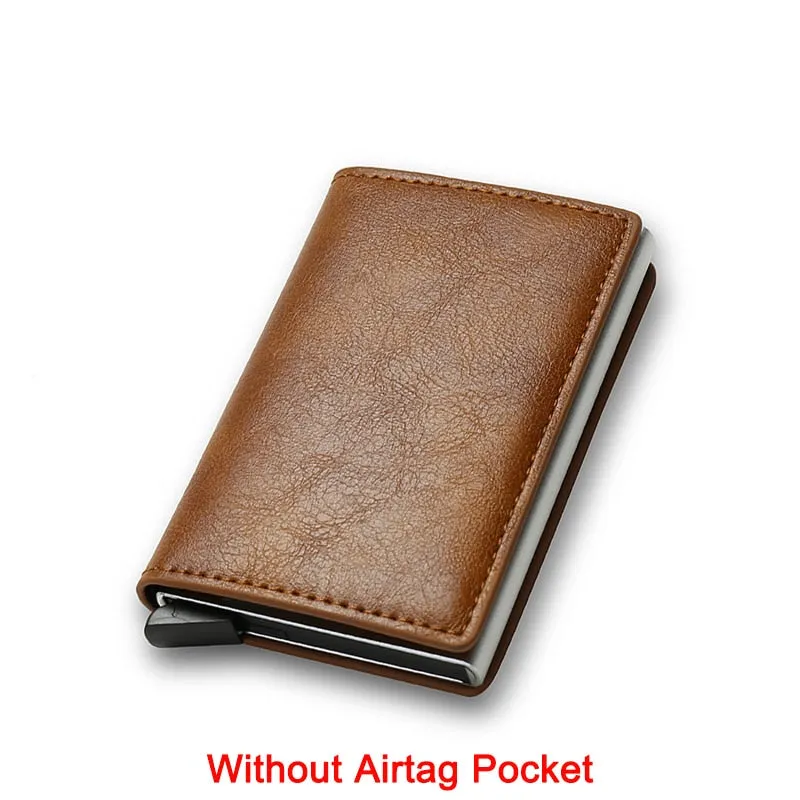 Rfid Card Holder Men Wallets Money Bag Male Black Short Purse 2022 Small Leather Slim Wallets Mini Wallets For Airtag Air Tag