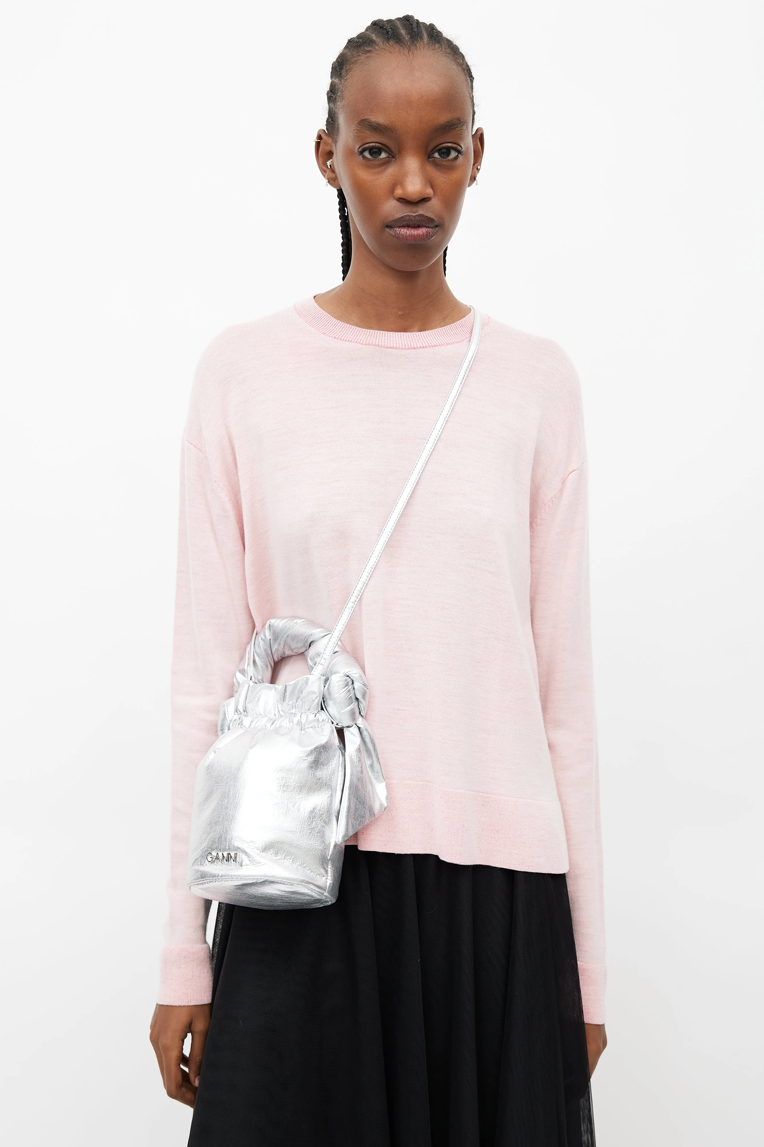Silver Lamé Occassion Bag