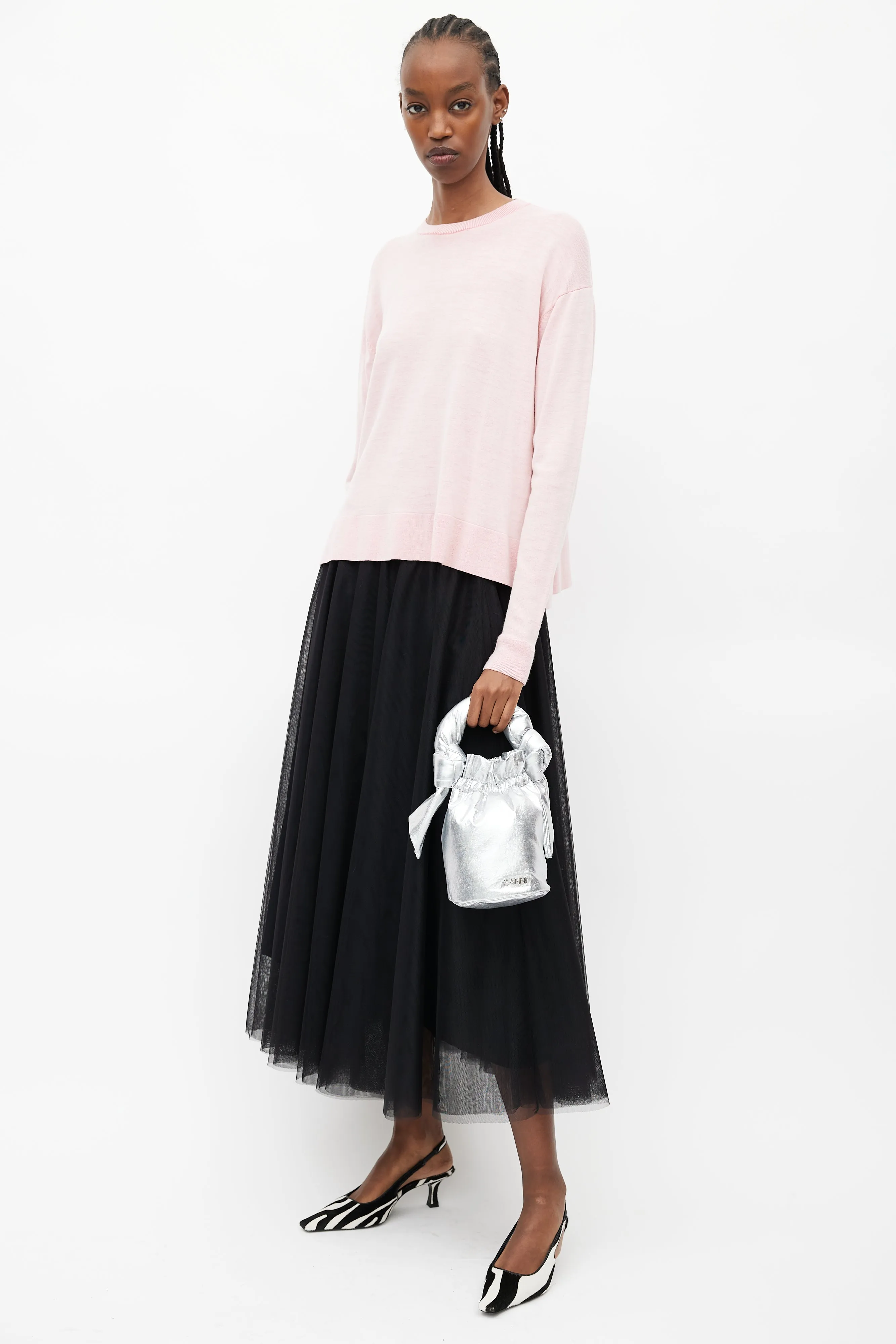 Silver Lamé Occassion Bag