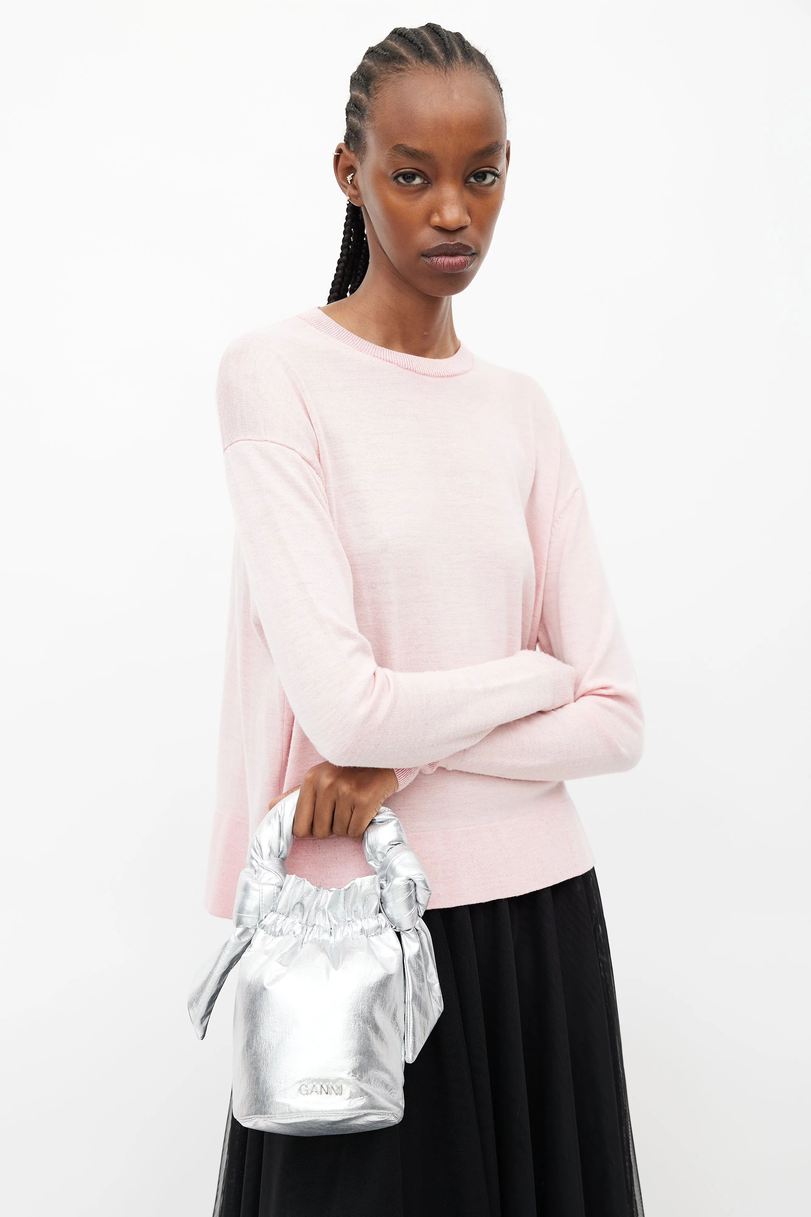 Silver Lamé Occassion Bag