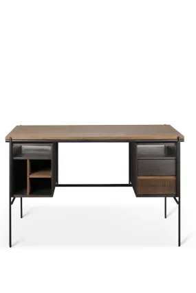 Teak Desk With Drawers | Ethnicraft Oscar