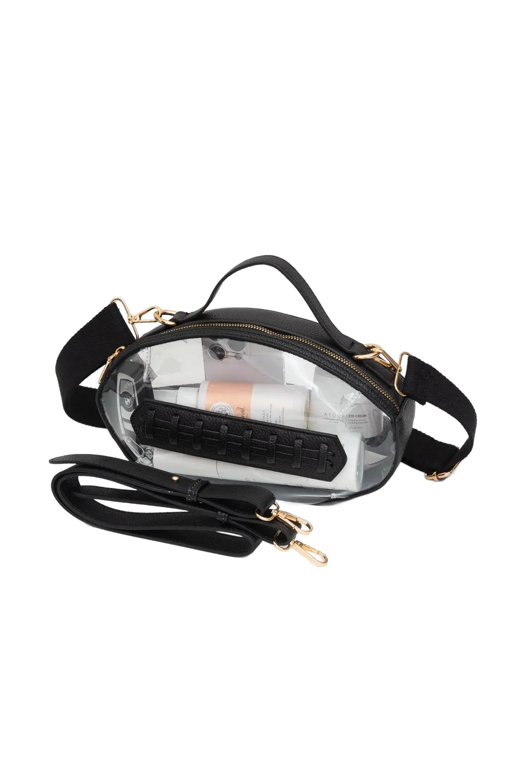 Transparent Football Crossbody Bag
