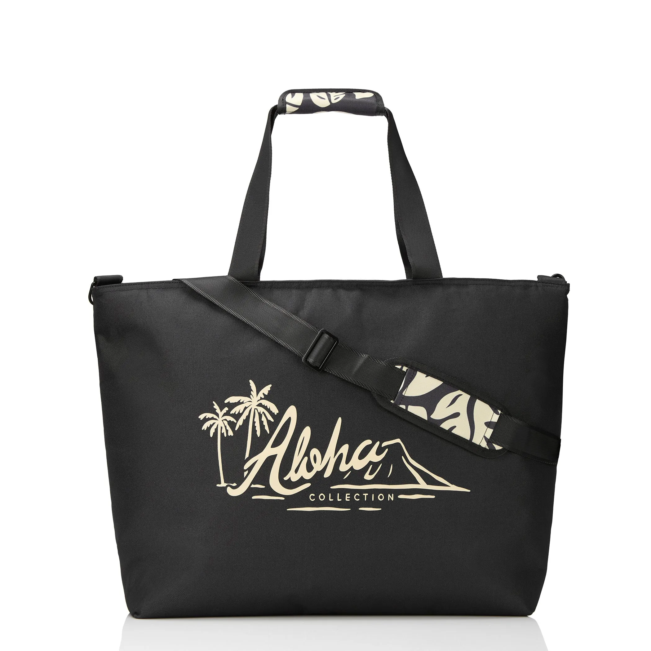 Vintage ALOHA Logo Cooler Tote / Sand/Black