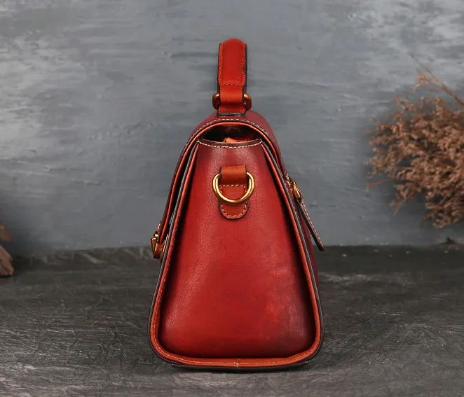 Vintage Leather Tote Handbags for Women 1199