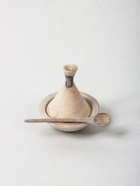 Walnut Wood Tagine Spice Pot